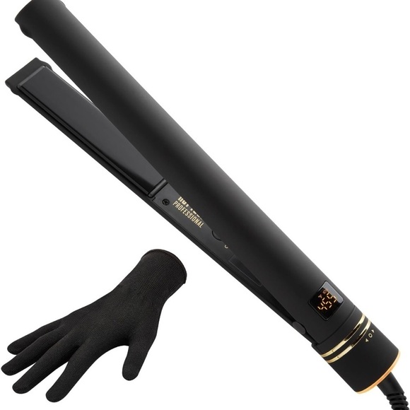 Hot Tools Other - Hot Tools Pro Artist Black Gold Evolve lonic Salon Hair Flat IronLongLasting 1in
